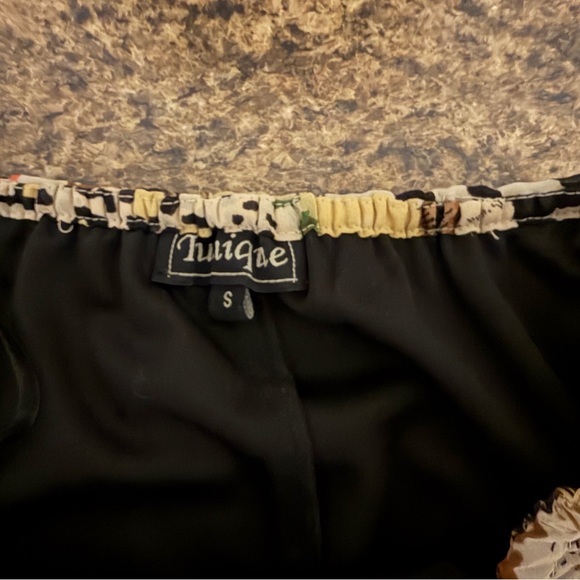 Asymmetrical Animal Print maxi Skirt small Tunique - Picture 6 of 7